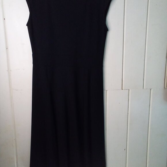 Lands' End Dress Women S 6-8 Sleeveless Classic Heritage Black - Picture 2 of 16